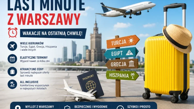 Last minute z Warszawy w 2026 roku – jak wybrać dobrą ofertę i nie przepłacić?
